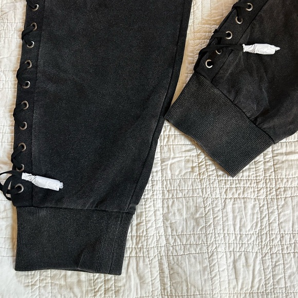 Blanc Noir Sweatpants. Braided sides. Unique! - Picture 8 of 10